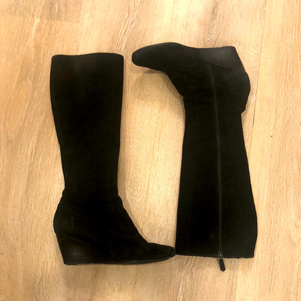 Cole Haan Black Suede Winter Boots